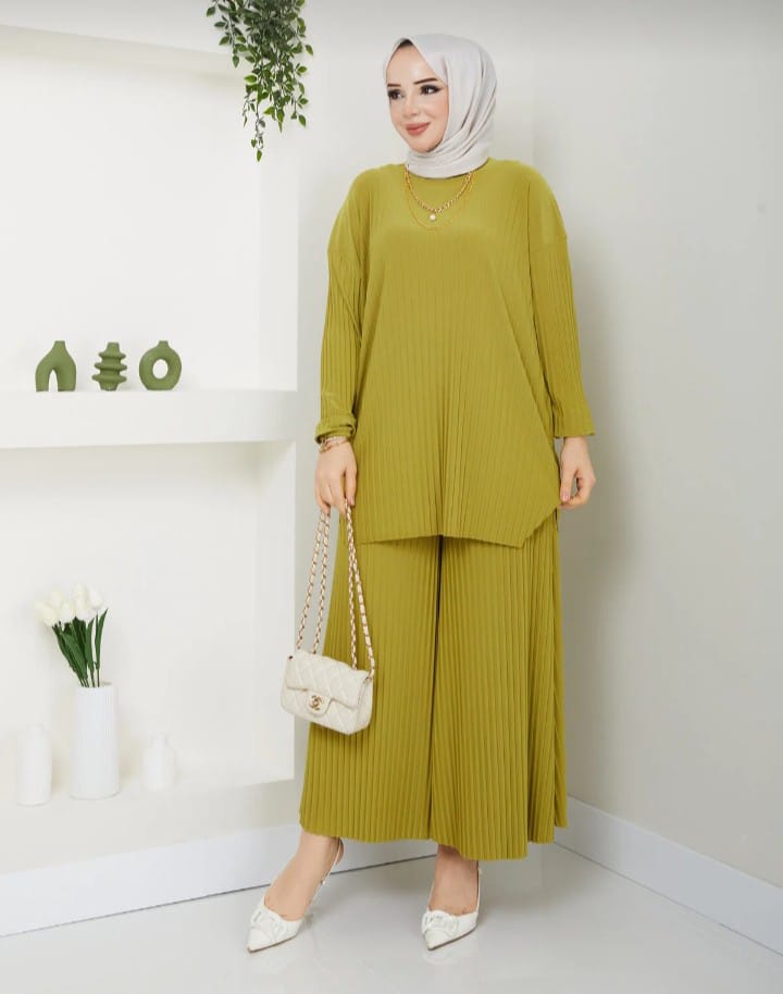 Karipkız Moda yağ yeşili takım